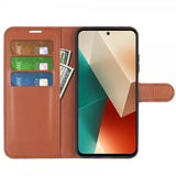 Xiaomi Redmi Note 13 5G Kotelo Litsi Ruskea