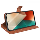 Xiaomi Redmi Note 13 5G Kotelo Litsi Ruskea