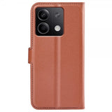 Xiaomi Redmi Note 13 5G Kotelo Litsi Ruskea