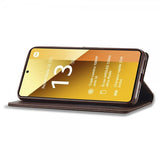 Lc.Imeeke Xiaomi Redmi Note 13 5G Kotelo korttipaikalla ja jalustatoiminnolla, ruskea