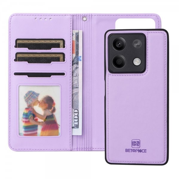 Xiaomi Redmi Note 13 5G -suojakotelo irrotettavalla kuorella 005 Violetti