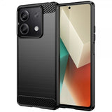 Xiaomi Redmi Note 13 5G Kuori Harjattu Hiilikuitutekstuuri Musta