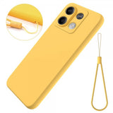 Xiaomi Redmi Note 13 5G Kuori hihnalla Silikoni Keltainen