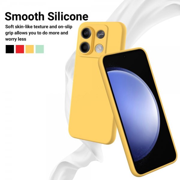 Xiaomi Redmi Note 13 5G Kuori hihnalla Silikoni Keltainen