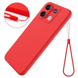 Xiaomi Redmi Note 13 5G Kuori Silikoninen Hihalla Punainen