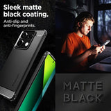 Spigen Xiaomi Redmi Note 13 Pro 5G -suojakuori, Rugged Armor Matte Black