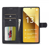 Lc.Imeeke Xiaomi Redmi Note 13 Pro 5G -suojakotelo korttipaikalla ja jalustatoiminnolla, musta