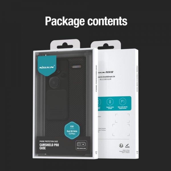 Nillkin Xiaomi Redmi Note 13 Pro Plus 5G CamShield Pro Suojakuori Musta