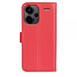 Xiaomi Redmi Note 13 Pro Plus 5G Litsi Nahkakotelo Punainen