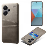 Xiaomi Redmi Note 13 Pro Plus 5G -suojakuori kahdella korttipaikalla, harmaa