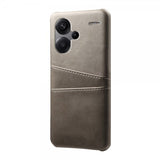 Xiaomi Redmi Note 13 Pro Plus 5G -suojakuori kahdella korttipaikalla, harmaa