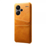 Xiaomi Redmi Note 13 Pro Plus 5G -suojakuori kahdella korttipaikalla, vaaleanruskea