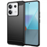 Xiaomi Redmi Note 13 Pro 5G Kuori Harjattu hiilikuitukuvio Musta