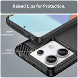 Xiaomi Redmi Note 13 Pro 5G Kuori Harjattu hiilikuitukuvio Musta