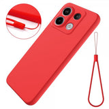 Xiaomi Redmi Note 13 Pro 5G Kuori Hihnalla Silikoni Punainen