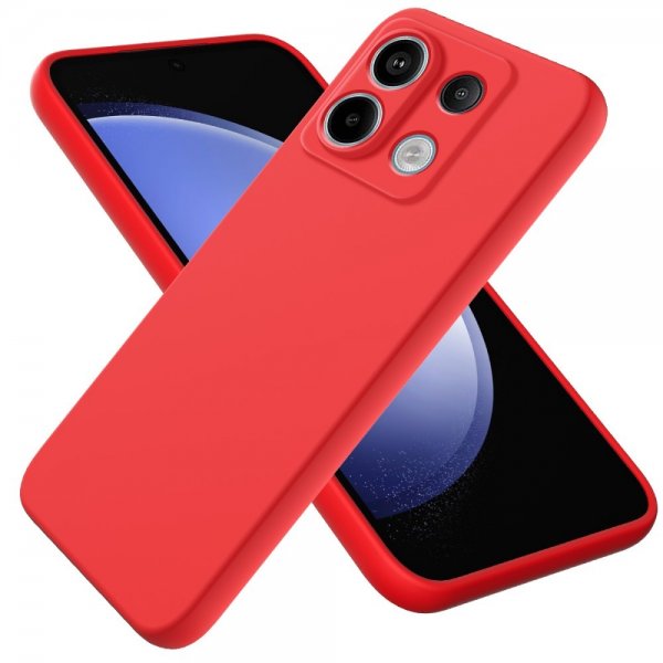 Xiaomi Redmi Note 13 Pro 5G Kuori Hihnalla Silikoni Punainen