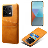 Xiaomi Redmi Note 13 Pro 5G -suojakuori kahdella korttipaikalla, vaaleanruskea