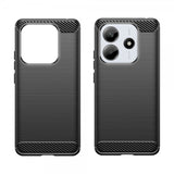 Xiaomi Redmi Note 14 5G Kuori Harjattu Hiilikuitutekstuuri Musta