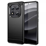 Xiaomi Redmi Note 14 Pro 5G Kuori Harjattu hiilikuitukuvio Musta