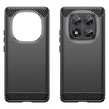 Xiaomi Redmi Note 14 Pro 5G Kuori Harjattu hiilikuitukuvio Musta