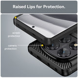 Xiaomi Redmi Note 14 Pro 5G Kuori Harjattu hiilikuitukuvio Musta