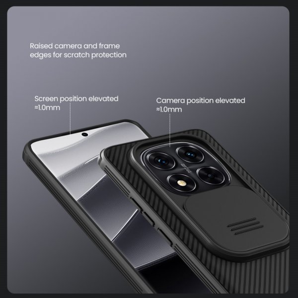 Nillkin Xiaomi Redmi Note 14 Pro Plus 5G -suojakuori CamShield Pro, musta
