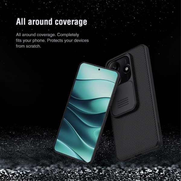 Nillkin Xiaomi Redmi Note 14/Redmi Note 14 5G kuori CamShield musta