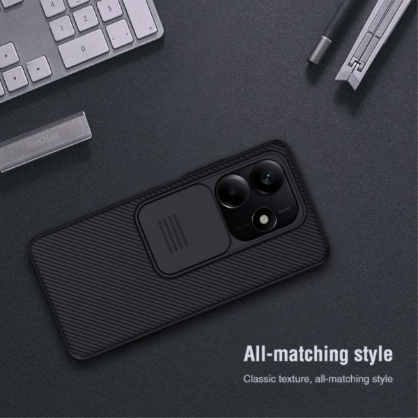 Nillkin Xiaomi Redmi Note 14/Redmi Note 14 5G kuori CamShield musta