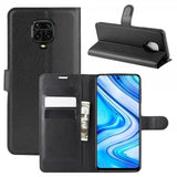 Xiaomi Redmi Note 9 Pro Litchi-suojakuori, musta