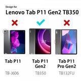Armor-X Lenovo Tab P11 (2nd gen) TB350 -suojakuori, jossa kulmasuojaus, käsihihna, jalusta ja X-Mount-kiinnitys